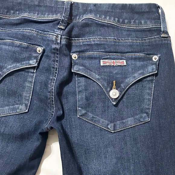 Hudson Collin Flap Skinny Jeans, Lowrise Dark Stretch Denim, Like New - 24 - Picture 13 of 16